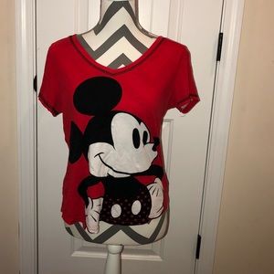 red mickey mouse night shirt